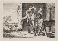 KG 07712
          <br/>
          Jongen, paard zadelend
          <br/>
          <em>Varelen, Jacob Elias van (1757-1840)</em>